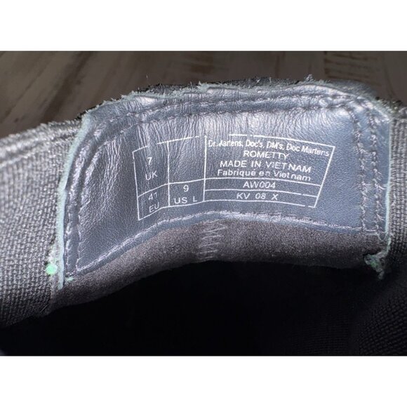 Dr. Martens Docs Rometty Wyoming Black Platform Chelsea Ankle Boots Leather Sz 9 - Picture 7 of 8